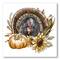 Designart Thanksgiving Vintage Turkey, Sunflowers & Pumpkin Farmhouse Canvas Wall Art